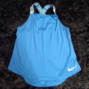 Nike Blue Racerback Tank Top